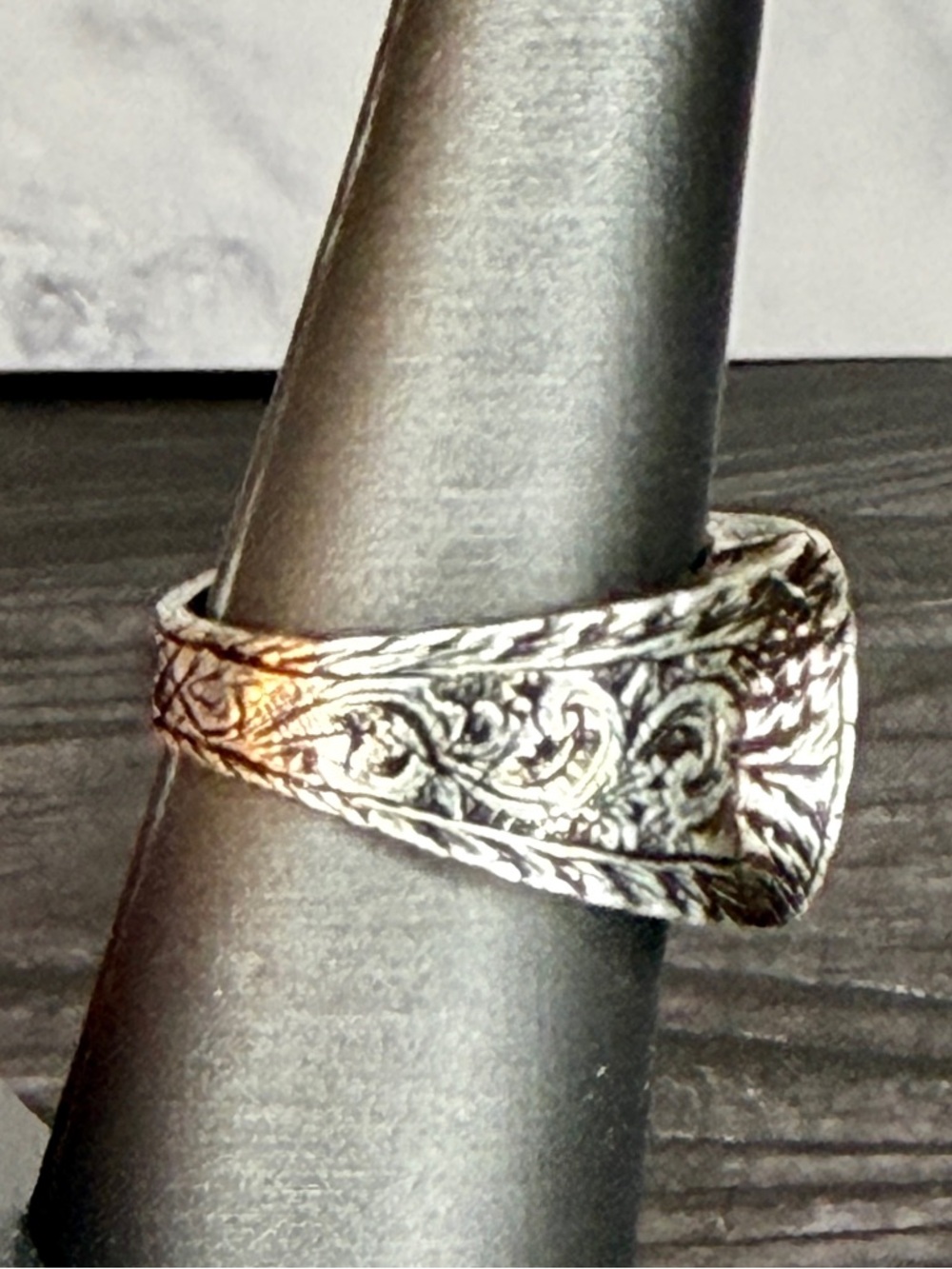 Gucci Interlocking G Solid Sterling Silver Ring | 6 3/4 Unisex | New Full Set - Picture 6 of 11